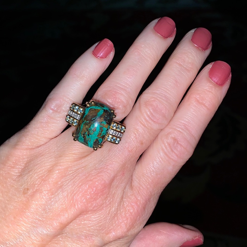 GORGEOUS GENUINE GEMSTONE RING - Picture 3 of 3